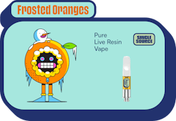 Frosted Oranges Live Resin Vape Cart - 1g