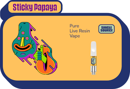Terra Labs - Sticky Papaya Live Resin Vape Cart - 1g