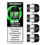 Vaporesso Luxe Q Replacement Pod 0.8 ohm Mesh 4/PK [CRC  Version]