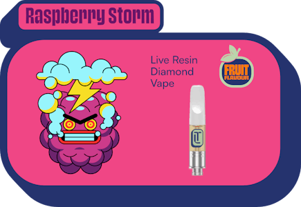 Terra Labs - Raspberry Storm Live Resin Diamond Vape Cart - 1g