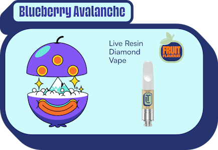 Terra Labs - Blueberry Avalanche Live Resin Diamond Vape Cart - 1g