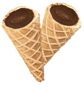 Dabble Cannabis Co. - Live Rosin Milk Chocolate Waffle Cones - 2x5 mg THC