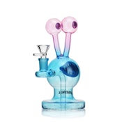7.5" Arsenal Alien Grin Glass Bong - Pink