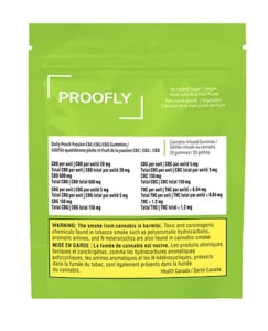 Proofly - Daily Peach Passion CBC:CBG:CBD Gummies -30x 5mgCBC, 5mg CBG + 20mg CBD