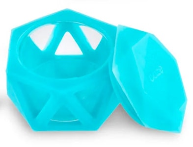 Ooze - Ooze Geode - Silicone & Glass Container (Aqua Teal)