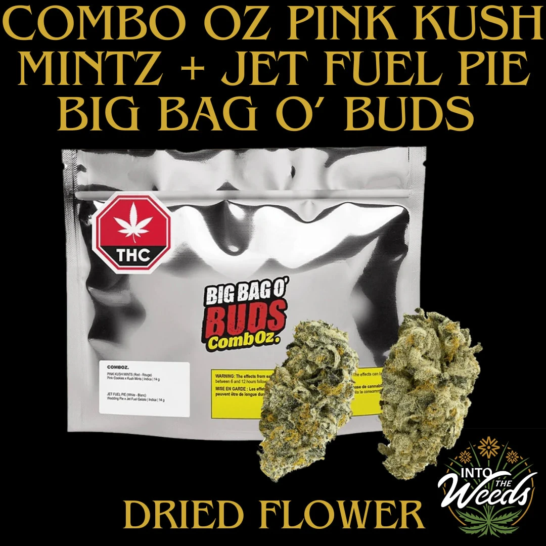 Big Bag O' Buds - CombOz Pink Kush Mints + Jet Fuel Pie - 2 x 14g Main Image