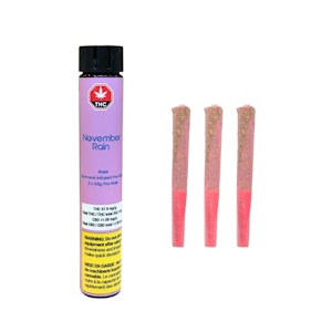 November Rain  - NOVEMBER RAIN - Diamond Infused Rosebuds Pre-Rolls 3x.5g