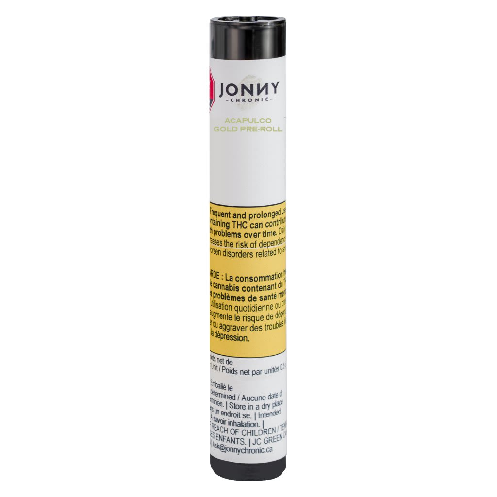Jonny Chronic - Acapulco Gold Reefers Pre-Roll - Sativa - 10x0.5g