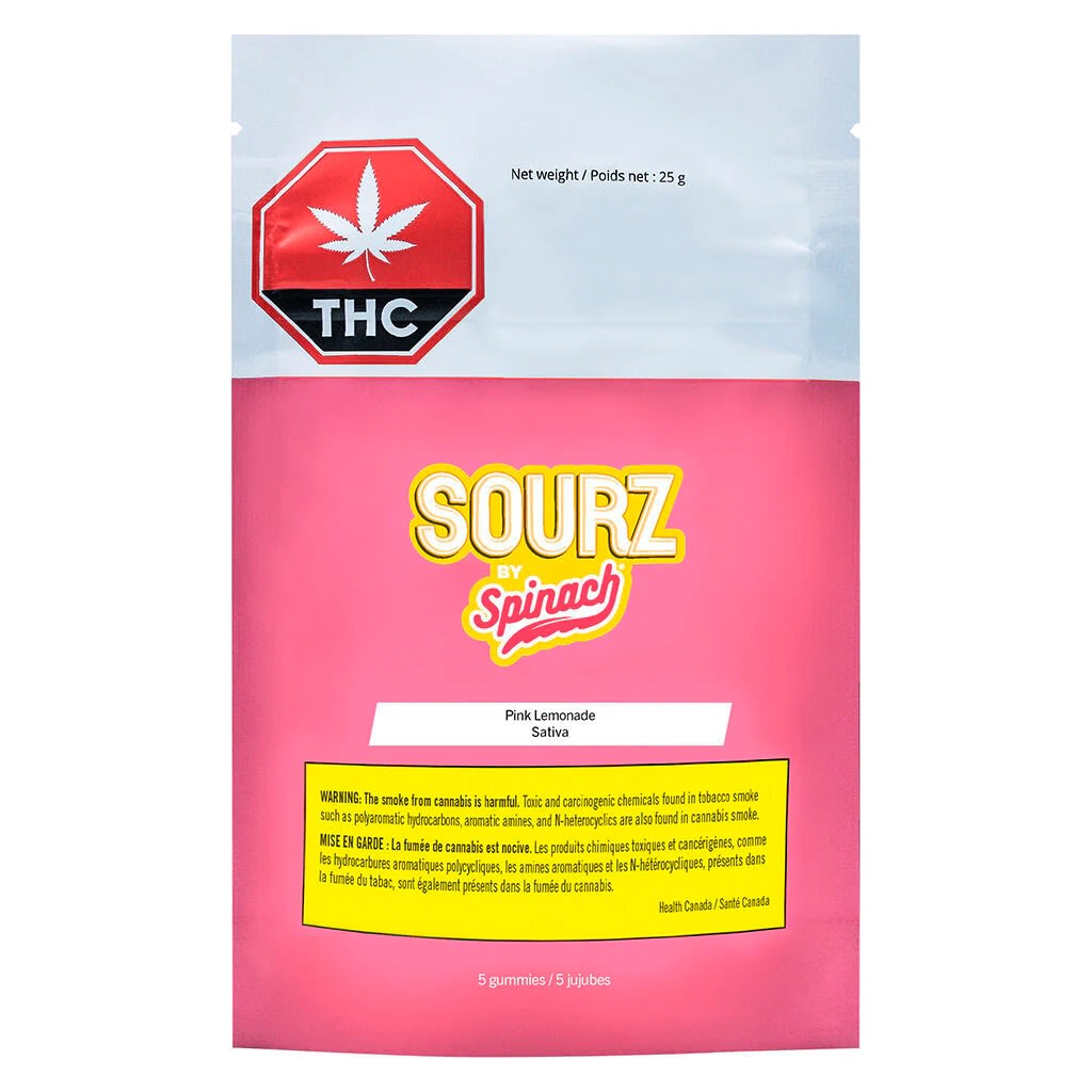 SOURZ by Spinach - Pink Lemonade - Sativa - 5 Pack