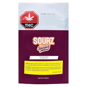 SOURZ by Spinach - SOURZ by Spinach - Tropical Triple Berry 2:1 CBD:THC - Hybrid - 5 Pack