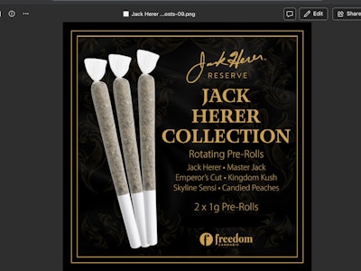 Jack Herer - Jack Herer Collection 2 x 1g Pre-Rolls - Jack Herer