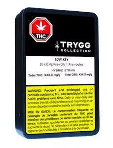 TRYGG - LOW KEY | 10 x 0.4g Pre rolls