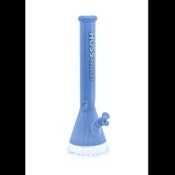 18" Hoss Glass Colored Beaker w/ Window Base (Milk Blue)