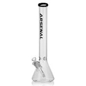 18" Arsenal Colored Rim Beaker Bong (Pink)