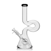 12" Arsenal Infinity Loop Beaker Bong (black)