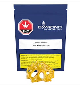 Dymond Concentrates 2.0 - Cookies & Cream Shatter - 1g