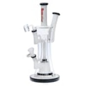 12" Hoss Two-Tone Double Bubbler - Black