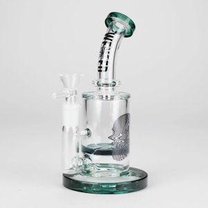 WENEED - 7" PureHit Glass Bong - Lake Green