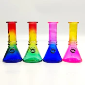 6" Colorful Gradient Beaker Bong - Assorted Colours