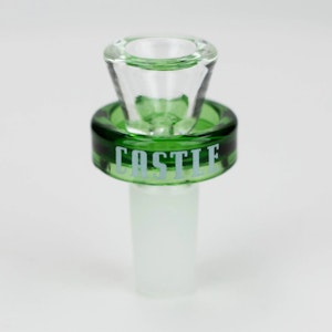 Castle Glassworks - 14mm Puck Tab Bowl - Green