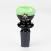 14mm Black & Colour Cup Bowl - Milk Green