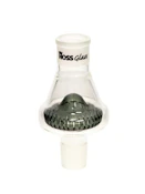 7" Hoss Glass UFO Percolator - Transparent Black