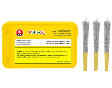 Potluck - Banana Breeze Infused Pre-Rolls | 3x0.5g
