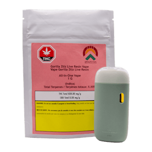 Green Mountain Health Alliance - 1g Gorilla Ztlz Live Resin Disposable