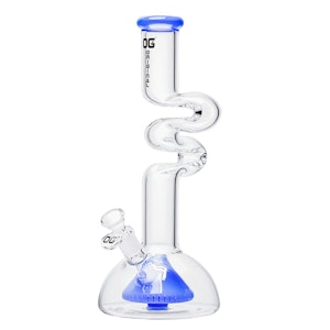 OG Original - 12" 5mm OG Original Twisted Dome Percolator Bong (Jade Blue)