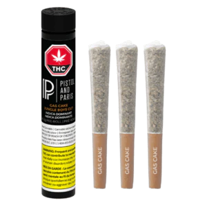 PISTOL AND PARIS - 3 x 0.5g Gas Cake Jungle Boys Pre-Rolls Main Image
