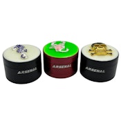 Arsenal Glow In The Dark Engraved Sticker 52mm 4-Pc Grinder