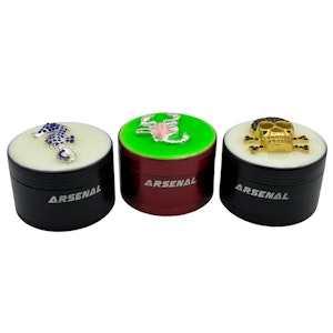 Arsenal - Arsenal Glow In The Dark Engraved Sticker 52mm 4-Pc Grinder