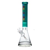 16" Legendary Neon Flow Beaker Bong (Jade Green C)