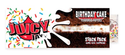 KUSTOM KULTURE : Juicy Jay's Birthday Cake King Size Rolling Papers with tips