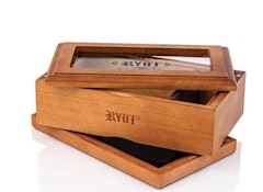 TURNING POINT : RYOT  - Walnut Glass Top Storage Box (med)