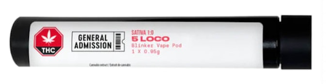 GENERAL ADMISSION : 5 Loco .95g Blinker Vape Pod