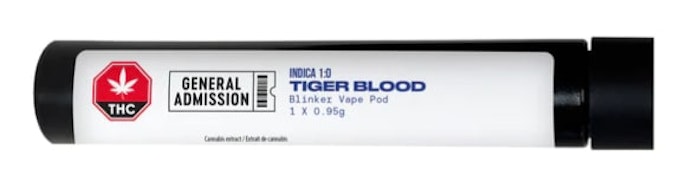 GENERAL ADMISSION : Tiger Blood .95g Blinker Vape Pod