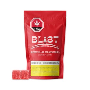 blast - 2 x 5mg Interstellar Strawberries Gummies