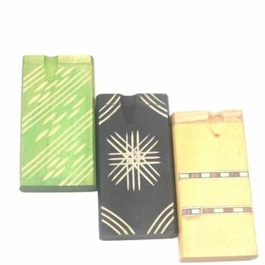 4" Wood Pattern One Hitter Dugout