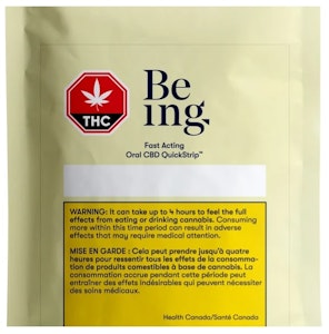 BEING - BEING : CBD ORAL QUICKSTRIP 0.085 ml