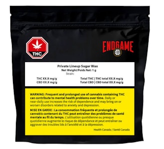 Endgame - ENDGAME : Private Lineup Sugar Wax Rotational (1g)