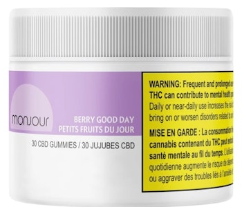 MONJOUR - MONJOUR : Berry Good Day CBD Gummies 30pk