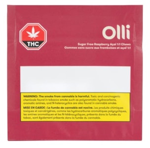 OLLI - OLLI : Sugar Free Raspberry Acai 1:1 4-pk Chews