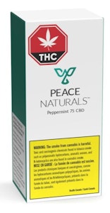 PEACE NATURALS - PEACE NATURALS : Peppermint 75 CBD Oil
