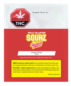 SOURZ by SPINACH - SPINACH : Fully Blasted Strawberry Mango 1 x 5g gummy