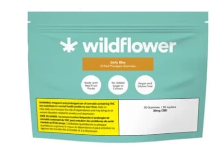 WILDFLOWER - WILDFLOWER : Daily Bliss Grilled Pineapple 30-pk CBD Chews