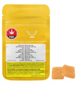 WYLD : Real Fruit Sour Peach Mango 3:1 CBG:THC 2-pk gummies