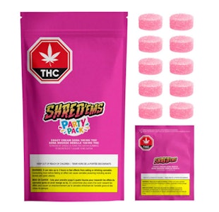 SHRED'EMS - Shred 'Ems | Crazy Cream Soda Max10 Party Pack Gummies | 10 x 10 mg