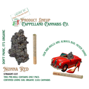 CAPPELLANO CANNABIS CO - Nonna Red Cappellano Cannabis Pre Rolls 10 Pack - 10 x0.5g