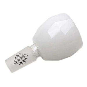 MAQ Distributors - Karma | Glass Round Diamond Bowl 14mm | White